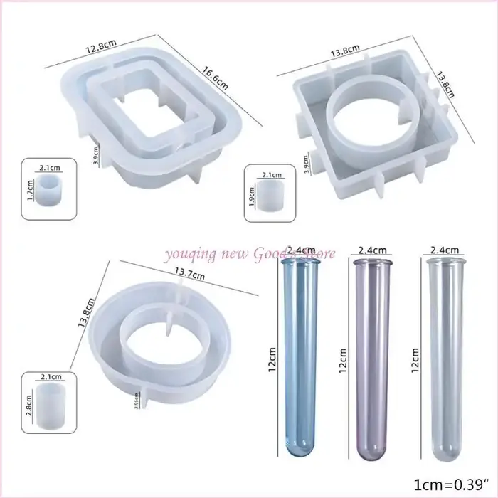 57qa mur suspendu en acrylique tube tube tube silicone