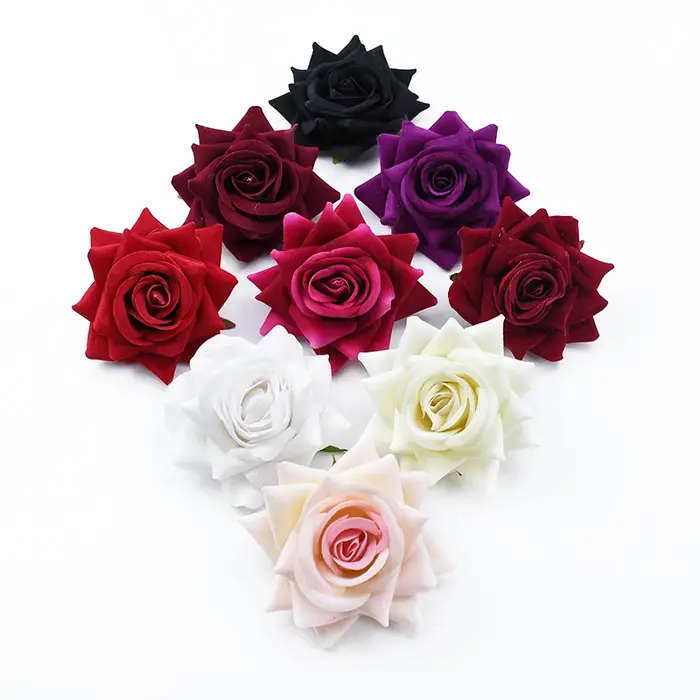 5/10 pièces fleurs artificielles pas cher bricolage cadeaux de saint valentin boîte à bonbons Scrapbook pour mur de mariage décorations de noël pour la maison