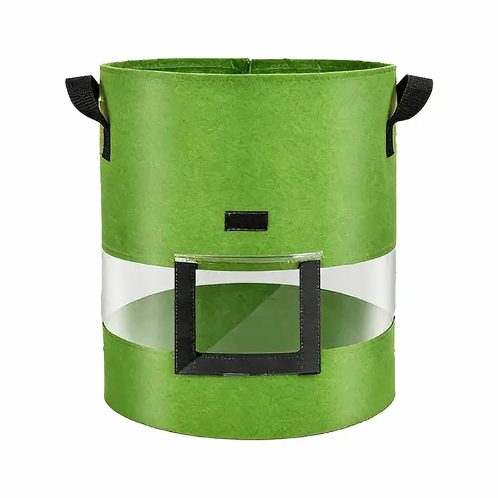 Sac de culture en tissu pour pommes de terre avec fenêtre panoramique à 360 degrés