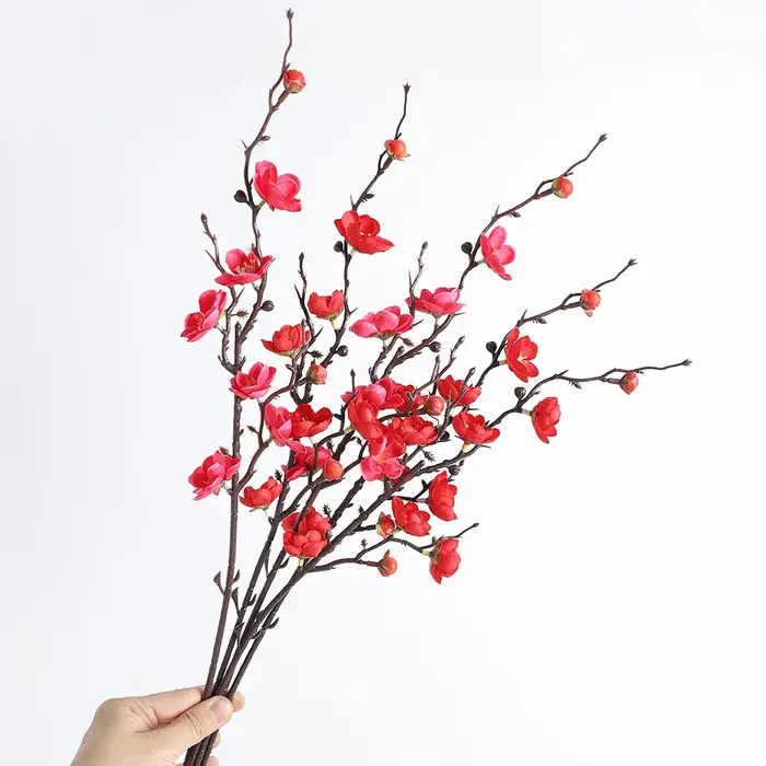 Bouquet de fleurs artificielles en fleurs de pêcher