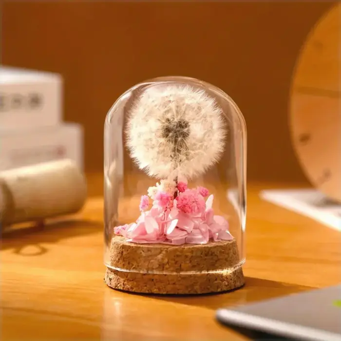 Bouquet de pissenlit séché pour décoration de bureau