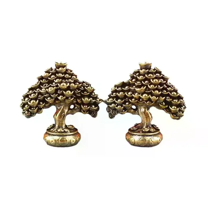 Ornements d'arbre de Fortune en laiton