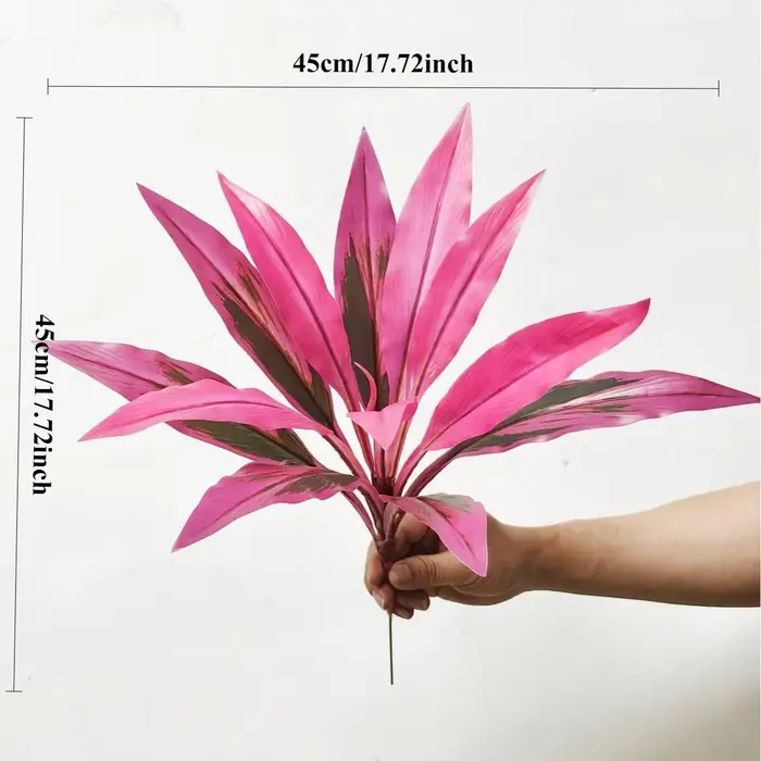 Plante banane artificielle violette et rouge vibrante
