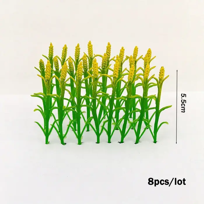 Kits de modèles de plantes agricoles simulées, mini-tiges de blé/riz/maïs, matériaux pour plateforme