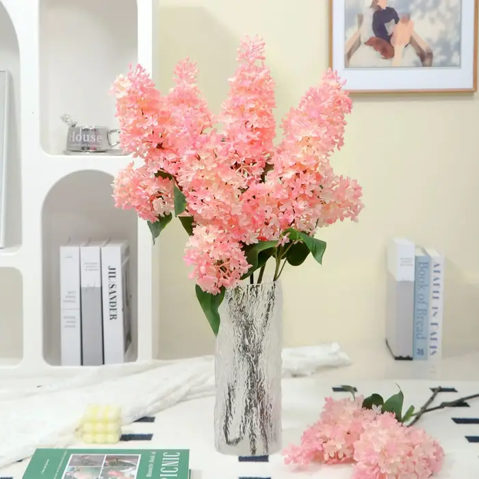 Fleur lilas artificielle en Silicone