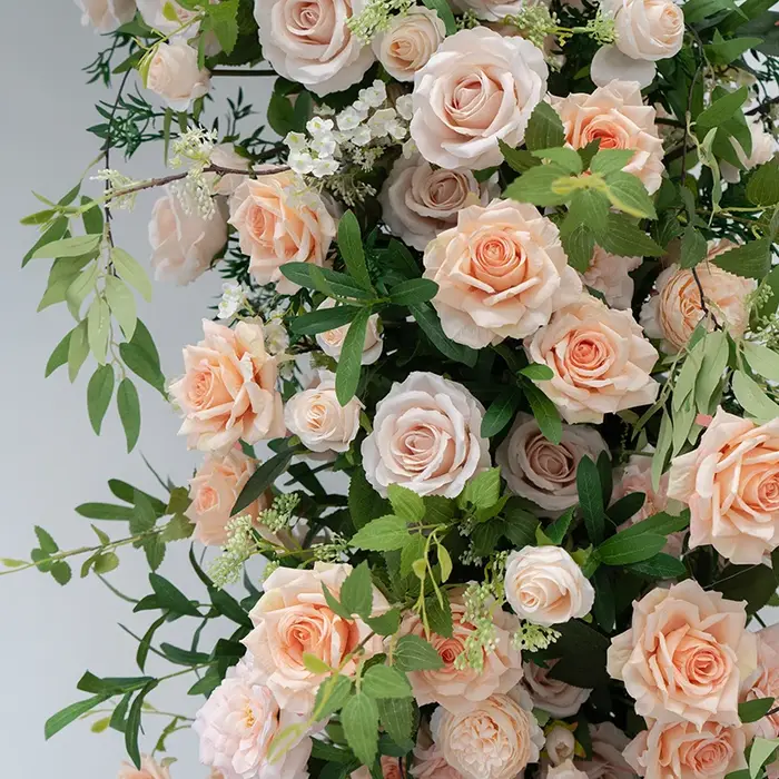 Angela fleur artificielle blanc Rose
