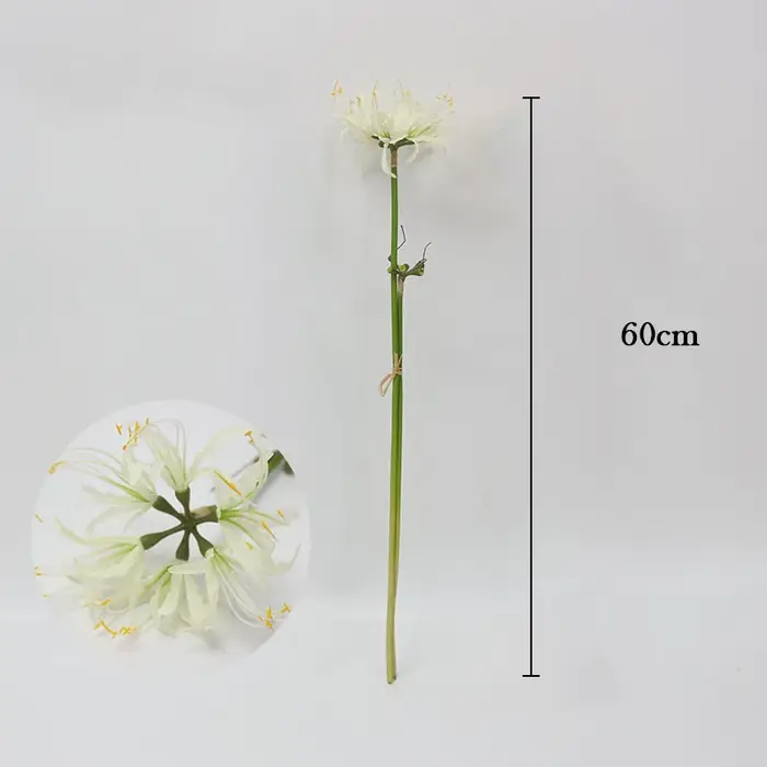 Fleur artificielle Lycoris radiata pour la décoration de table de salon