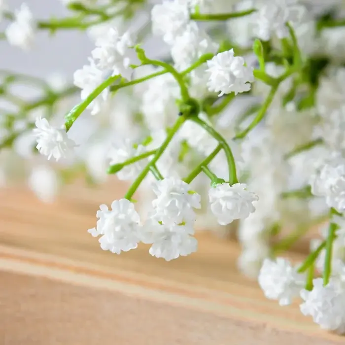 90 Têtes de Fleurs Artificielles pouvez-vous psophila Blanches de 52cm