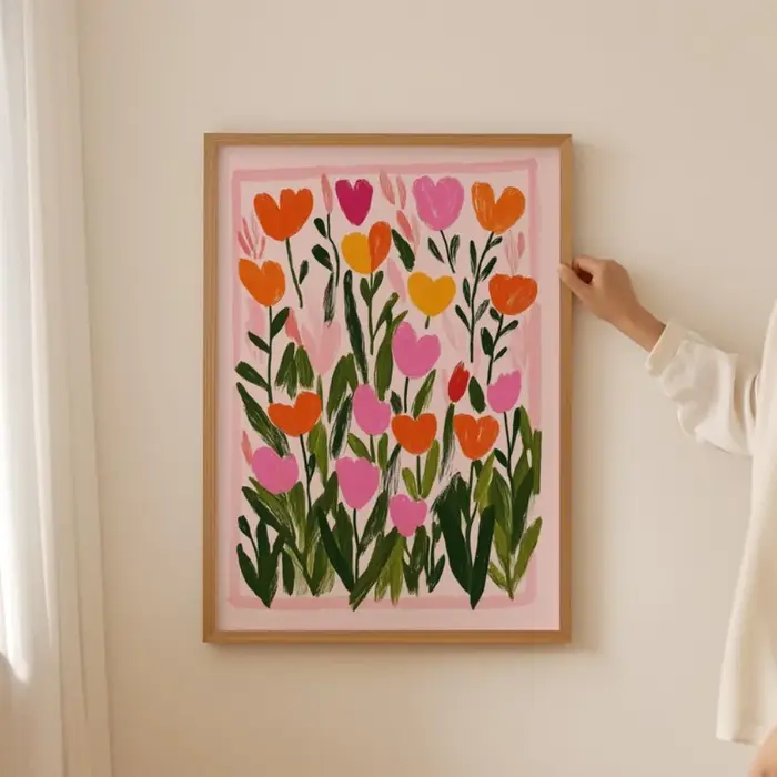 1/2 pièces Bouquet de fleurs sauvages abstrait botanique toile impression affiche moderne esthétique