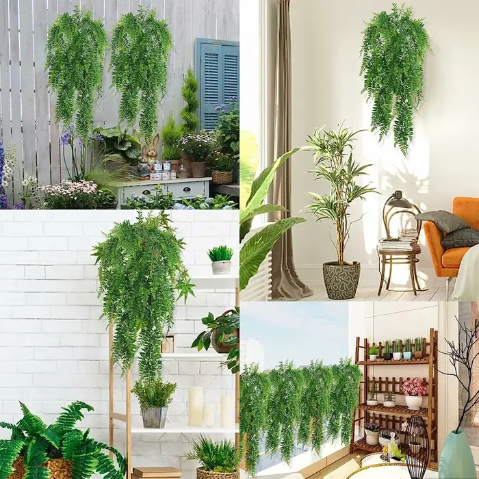 Plante artificielle persane feuilles de fougère vignes tenture murale balcon chambre maison jardin décoration