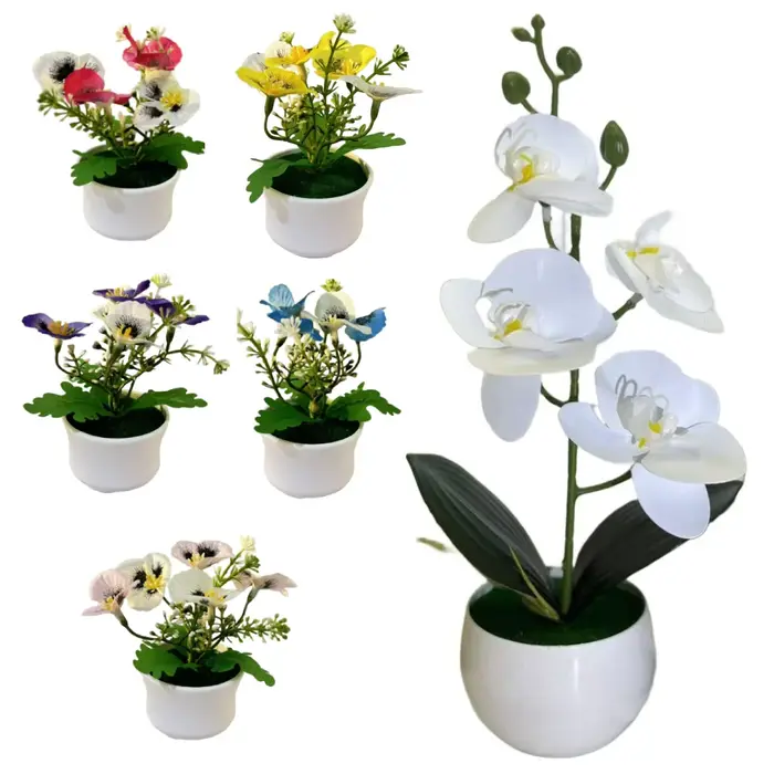 Orchidée Phalaenopsis Artificielle en Pot