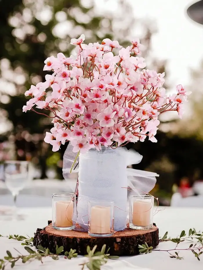 2 Bouquets de fleurs artificielles