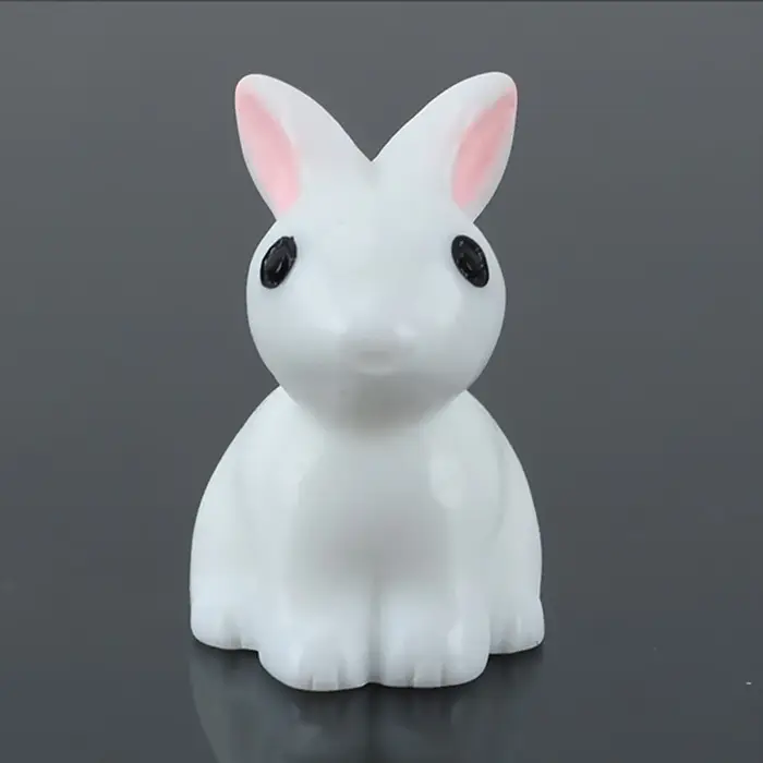 Mini lapin de jardin Miniature en résine