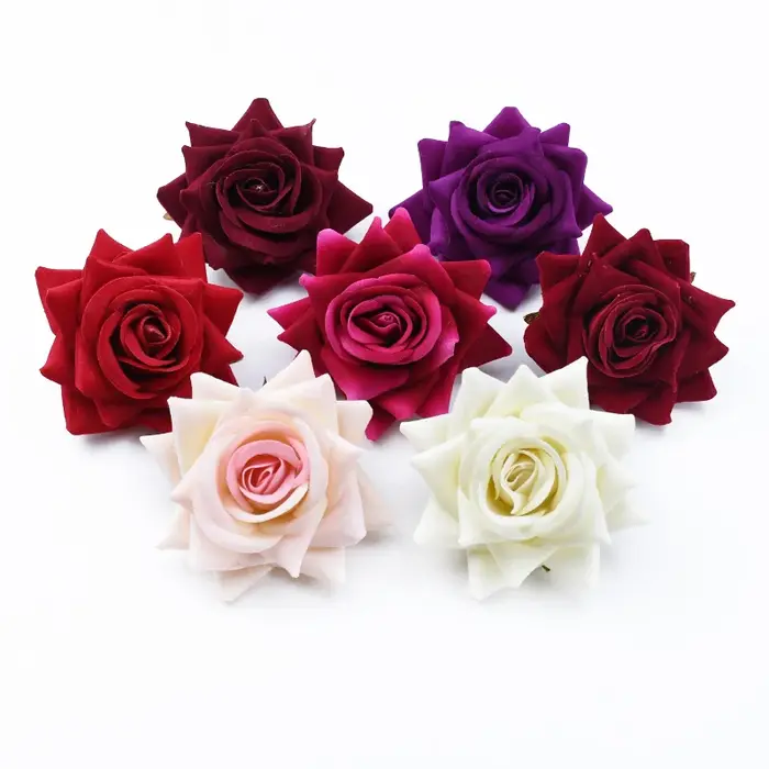 5/10 pièces fleurs artificielles pas cher bricolage cadeaux de saint valentin boîte à bonbons Scrapbook pour mur de mariage décorations de noël pour la maison