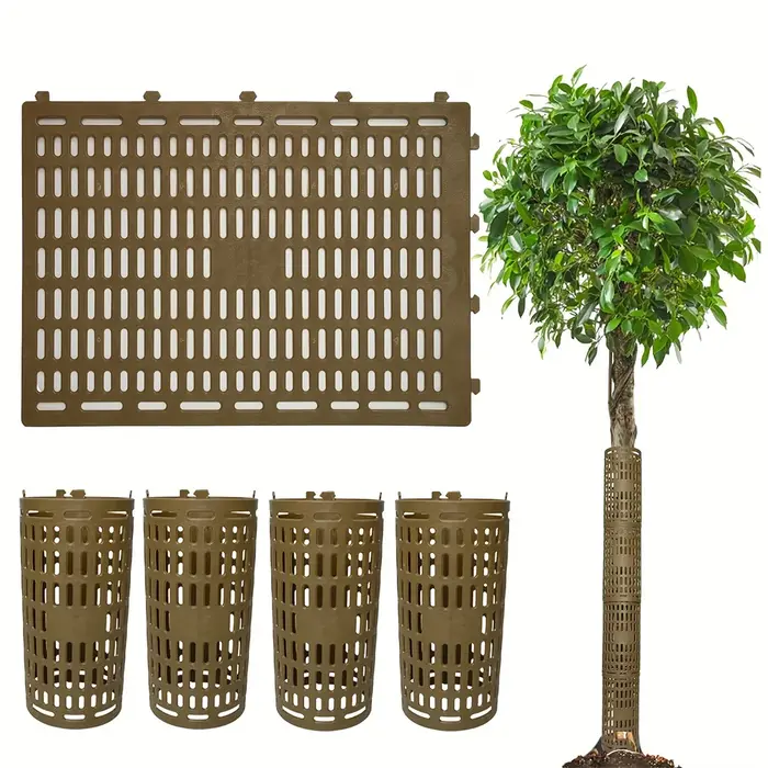 Protecteur de tronc d'arbre redimensionnable pour les arbres ou les plantes de différentes tailles empêchant les