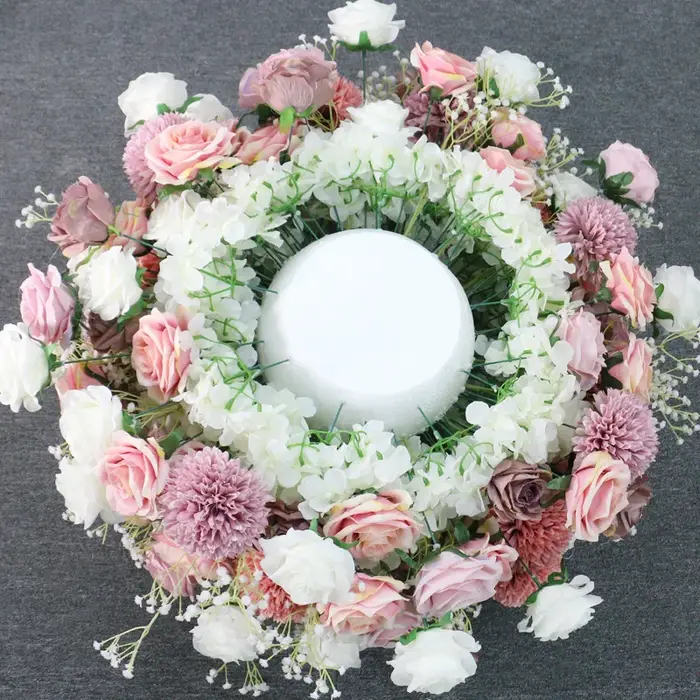 H7593 3/4 boule de fleurs centre de Table de mariage boules de décoration Roses