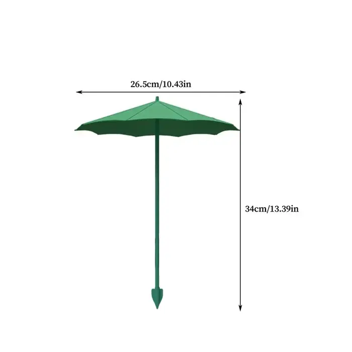 Parasol de patio pour plantes, structure en plastique, résistant aux intempéries, mini parasol, prot