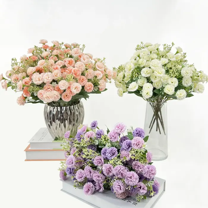 Soie fleur artificielle hortensia lilas maison mariage bouquet de mariée bricolage cadeau arc festival noël Table Center jardin guirlandes
