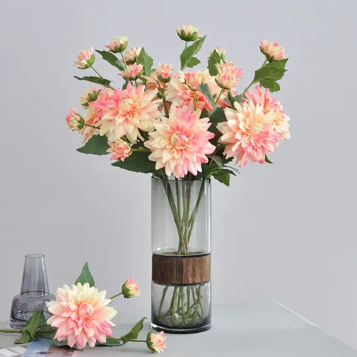 Fleur Artificielle de Nunlia à 3 Têtes Unique