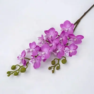 Fleur d'orchidée en soie, Phalaenopsis, matériel d'arrangement floral de mariage, décor de table à l
