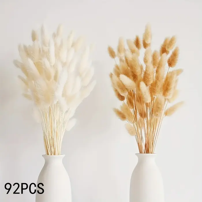 Fleurs séchées naturelles de pampa, vase bohème, arrangement de table pour la maison, bouquet doux e