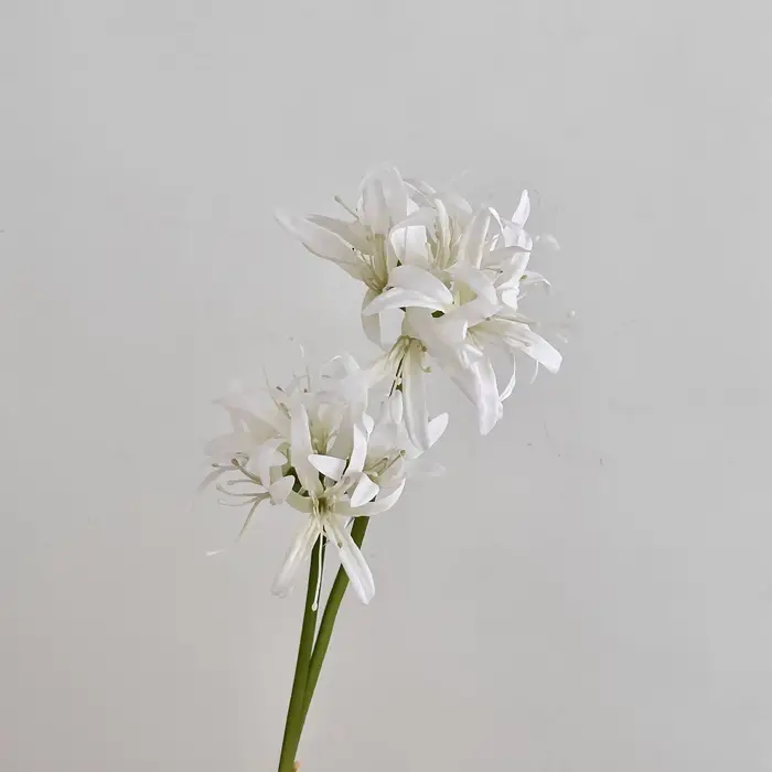 Fleurs de lys araignée rouge artificielles de 19.7 pouces