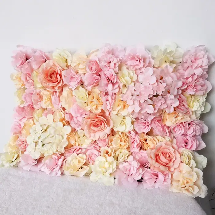 Mur de Fleurs Artificielles pour Décoration de Mariage
