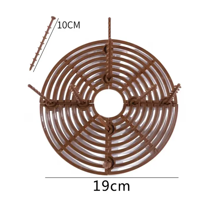 Protecteur de sol pour Pot de plantes, 1 pièce, avec clous, grille de Pot de plantes, couverture de 