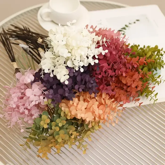 Feuilles de plantes de Simulation en plastique