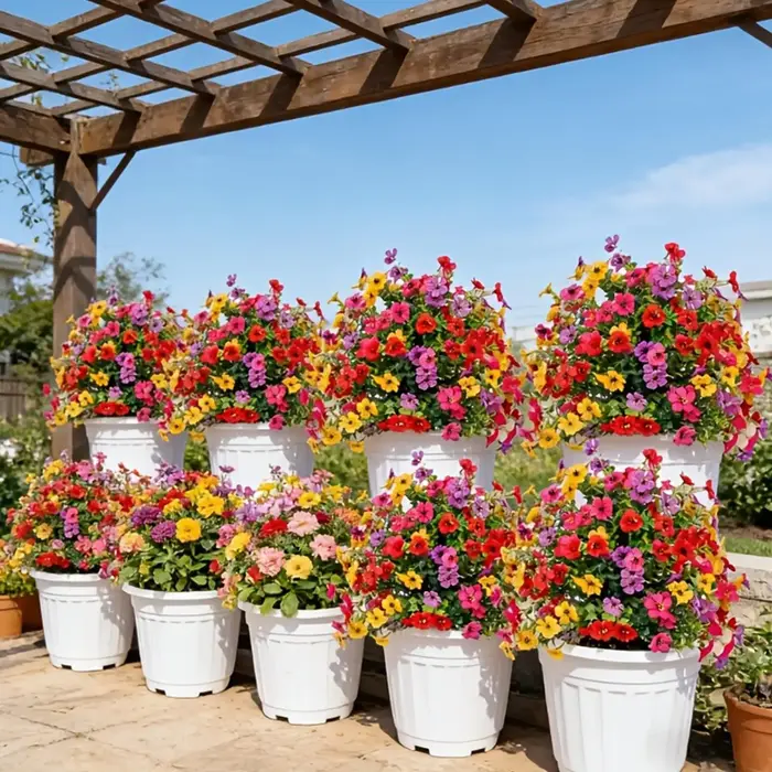 Fleurs artificielles pour l'extérieur