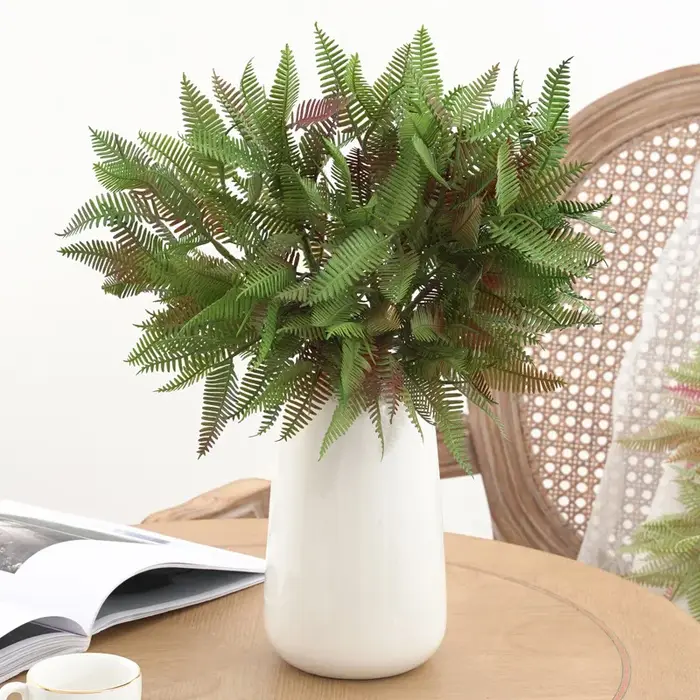 Feuilles de Fougère Artificielles en Plastique