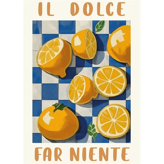 Paysages italiens citron arbre imprime affiche moderne Cottagecore toile peinture photo pour printemps mur Art décor à la maison murale