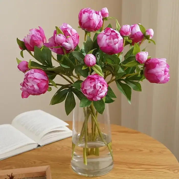 Fleurs de pivoine artificielles de luxe pour décor de mariage