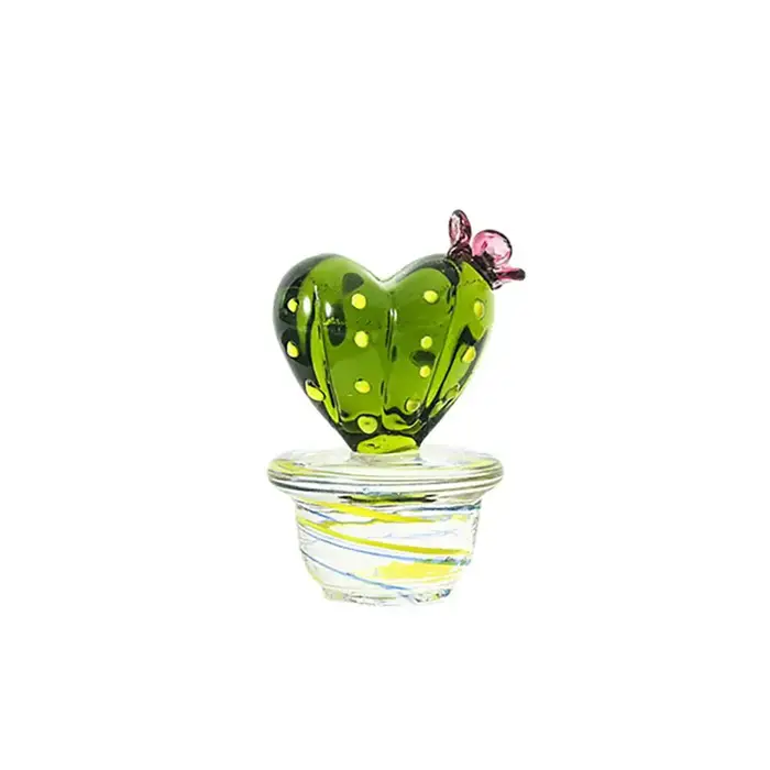 Figurines de Cactus en verre de Murano faites à la main