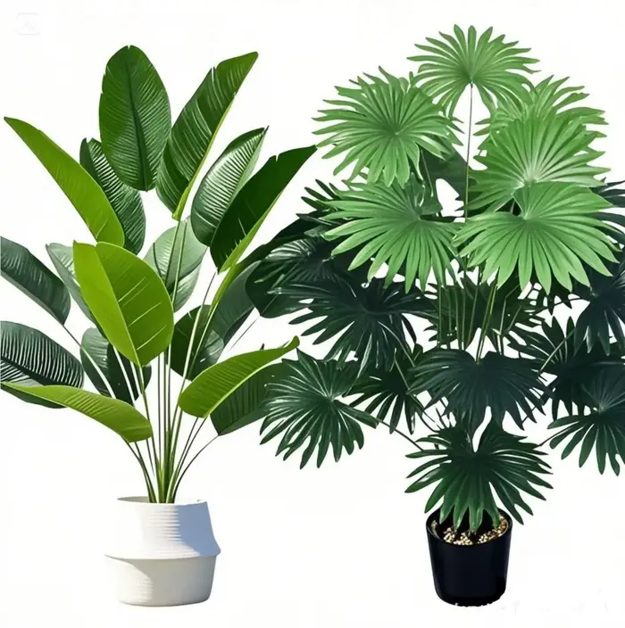 Palmier artificiel - grande plante tropicale artificielle adaptée à la décoration intérieure et extérieure sans pot