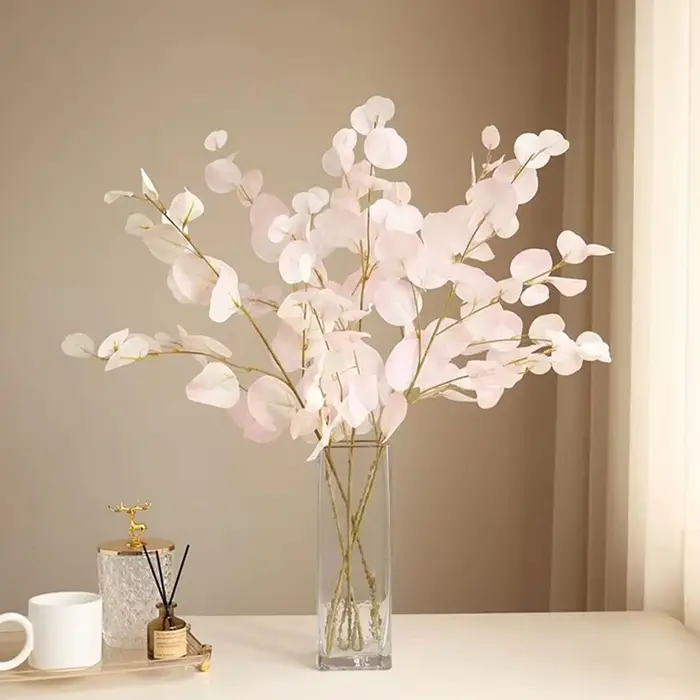 Plantes Artificielles Longues Branches Feuilles d'Eucalyptus
