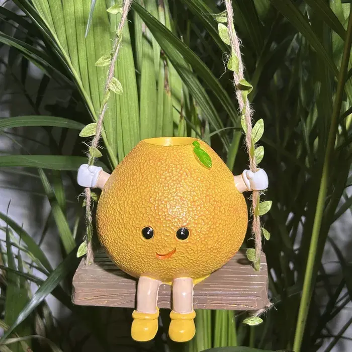 Nouveau pot de fleurs suspendu créatif pour plantes succulentes, décoration artisanale personnalisée