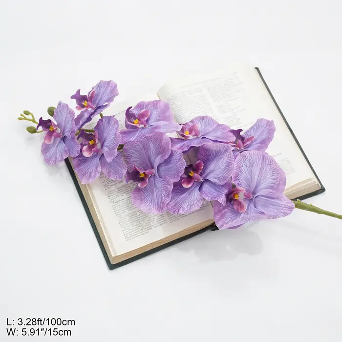CHUXIN C4345 Bouquets d'orchidées artificielles à 9 têtes, arrangement floral pour mariage, décorati