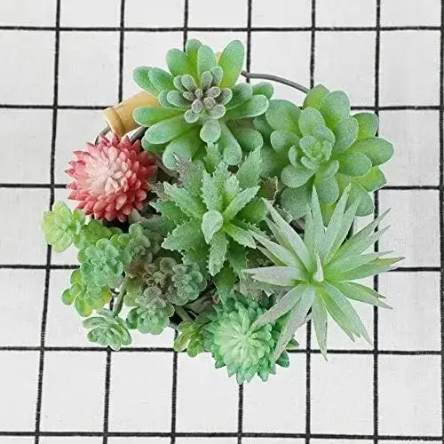 Succulentes artificielles 7 pièces fausse plante succulente réaliste artificielle