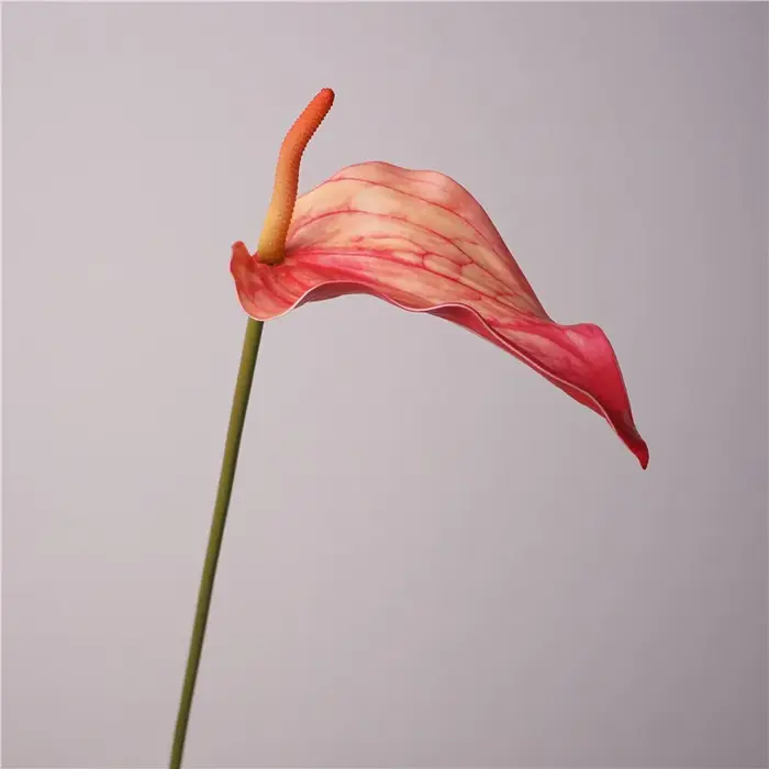 Fleur de palmier artificielle en Latex Anthurium