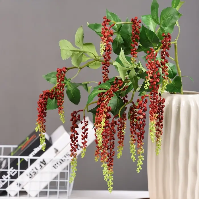 4 pièces de racines artificielles de Pokeberry en plastique