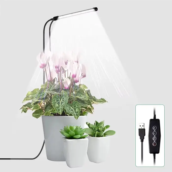 Lampe LED pour la croissance des plantes Lampe USB pour plantes de jardinage à spectre complet 6000K