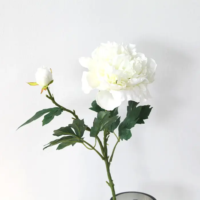 Bouquet de pivoines blanches 70cm