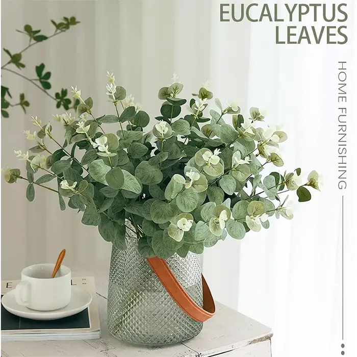 Feuilles d'eucalyptus artificielles
