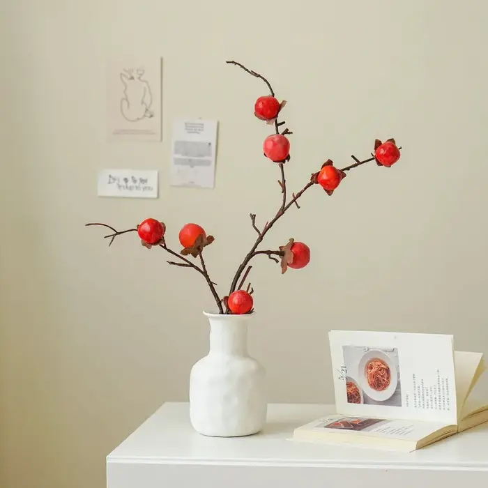 Simulation de 8 petits fruits de kaki