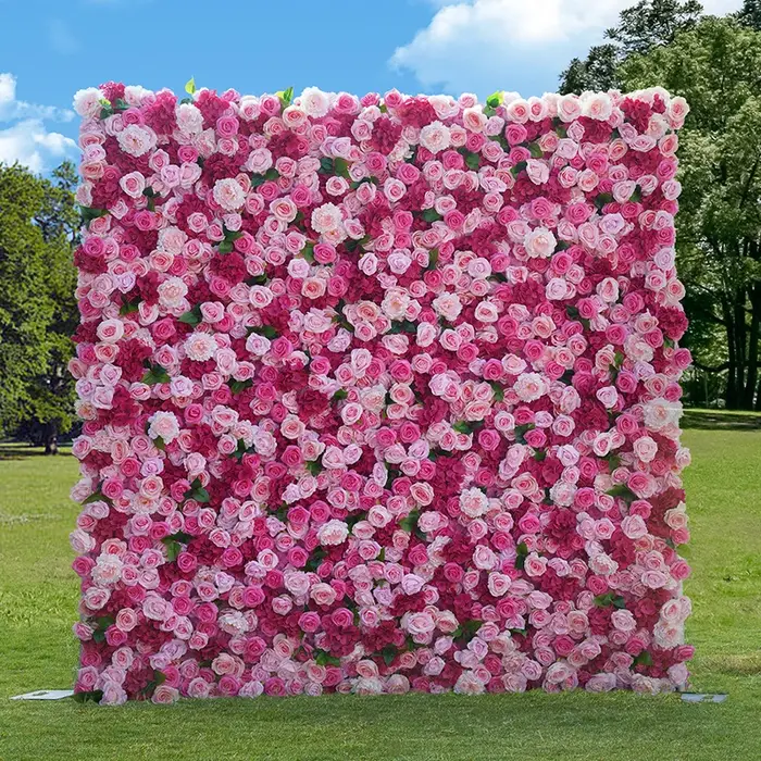 Rideau enroulable 5D hortensia Rose
