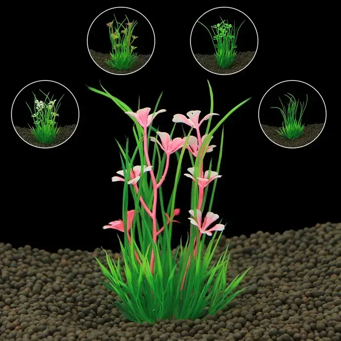 13cm plante d'aquarium artificielle