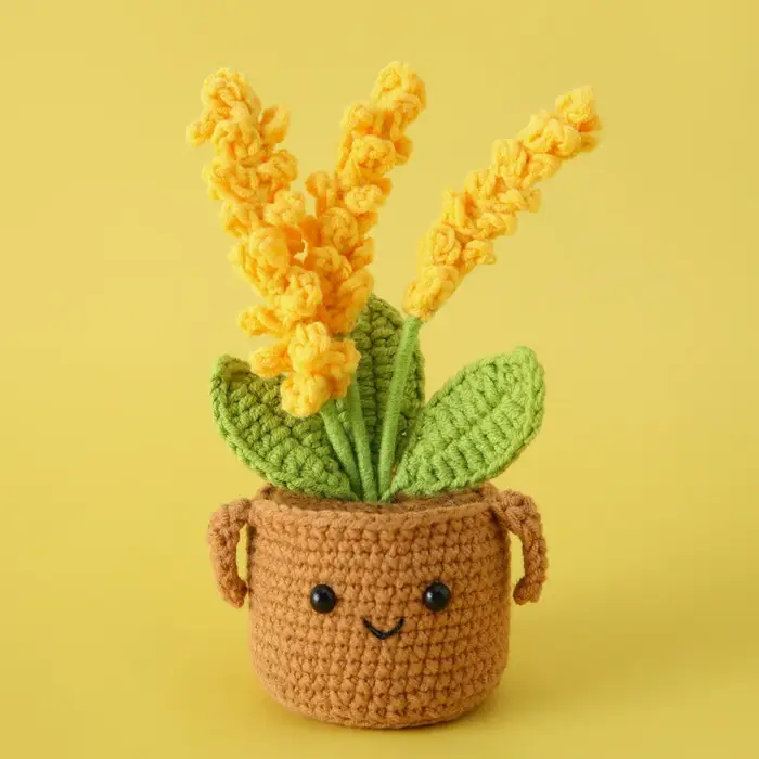 Plantes au crochet créatives en Pot