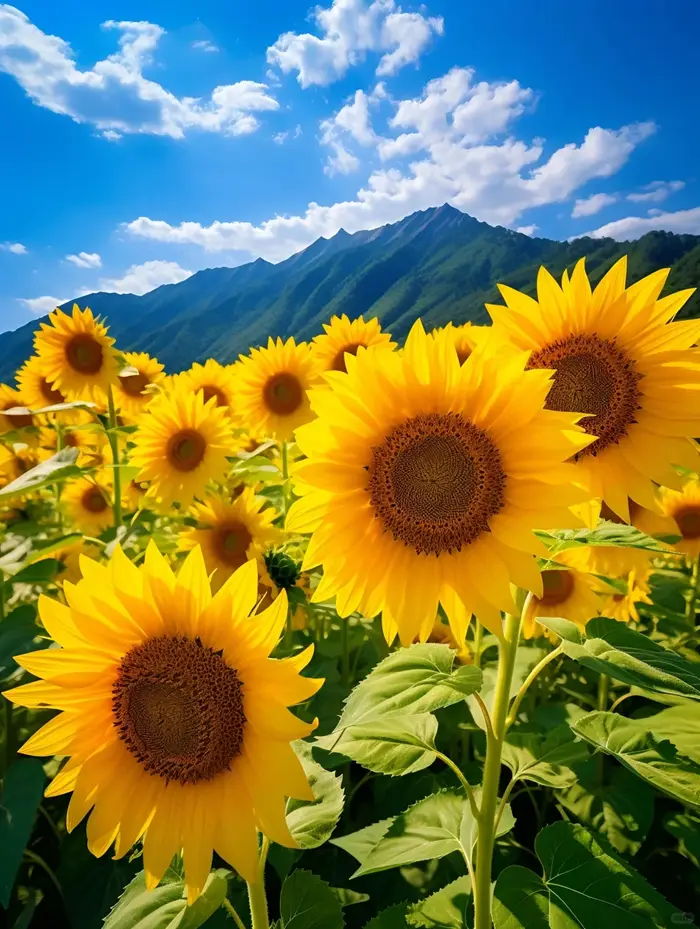 MomoArt-Peinture de Tournesol, Broderie de Diamant, Image de Montagne, Strass, Paysage, Mosaïque, Fl