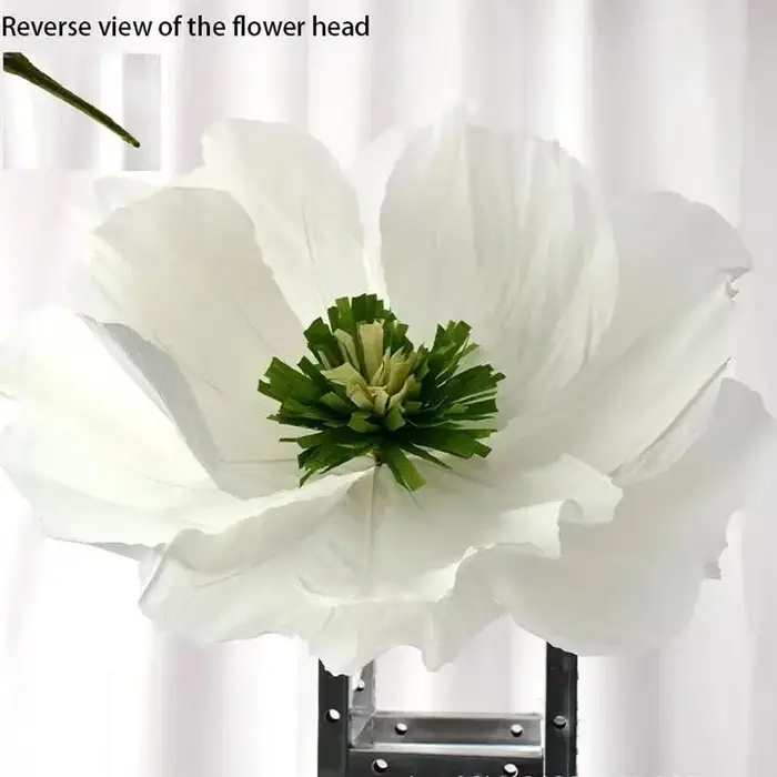 Fleurs en papier crépon faites à la main, accessoires de mariage, décoration de vitrine et d'allée de centre commercial, accessoires de simulation pour la photographie